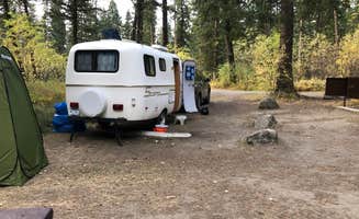 Andrea's photo of rv camping at Pine Creek Campground near Silver Gate, MT