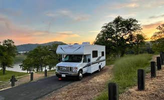 Lori T.'s photo of rv camping at USBR Gloryhole Rec Area Big Oak Campground near Fall River Lake