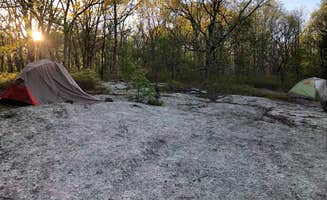 Tori Y.'s photo of tent camping at The Granite Meadow near Charlestown, RI