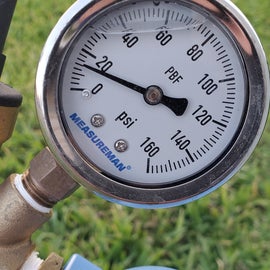 Low pressure during water use.