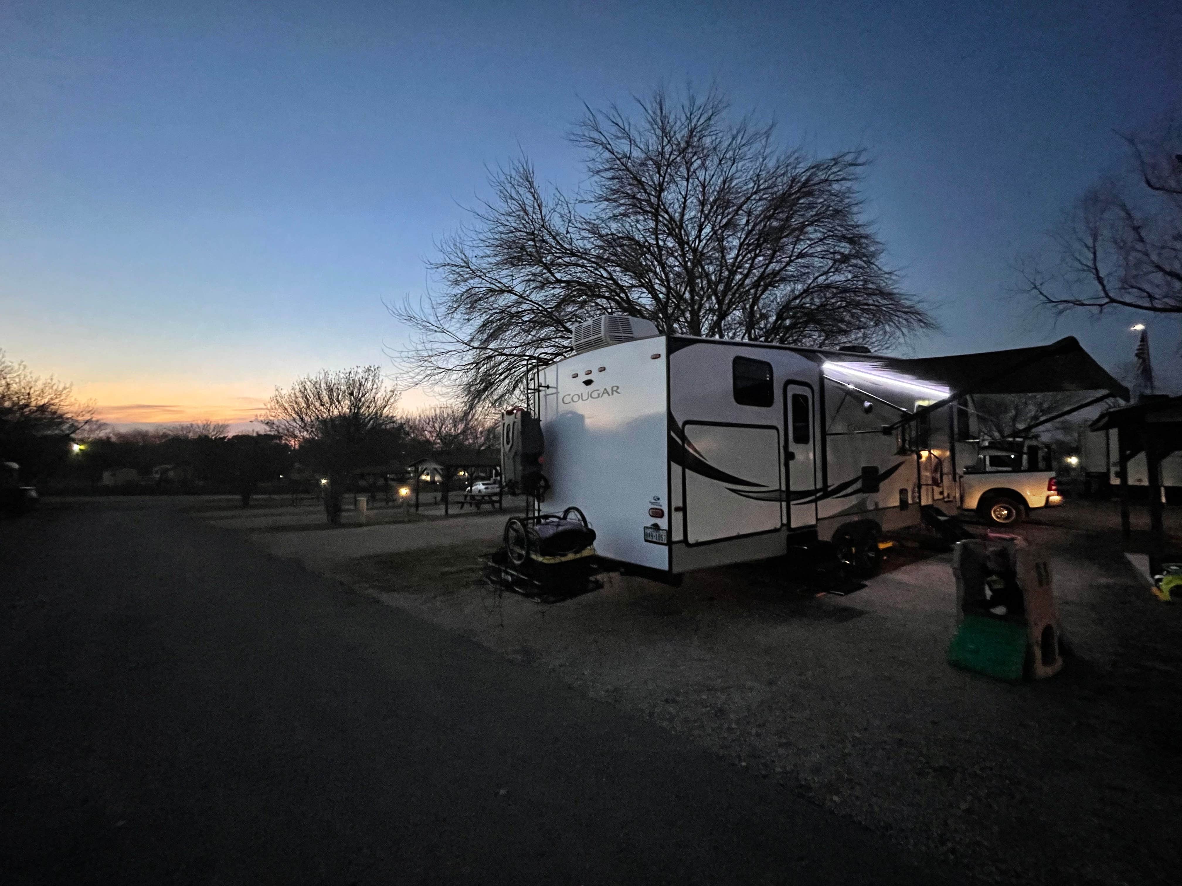Mia D.'s photo of rv camping at Stone Creek RV Park near Stockdale, TX