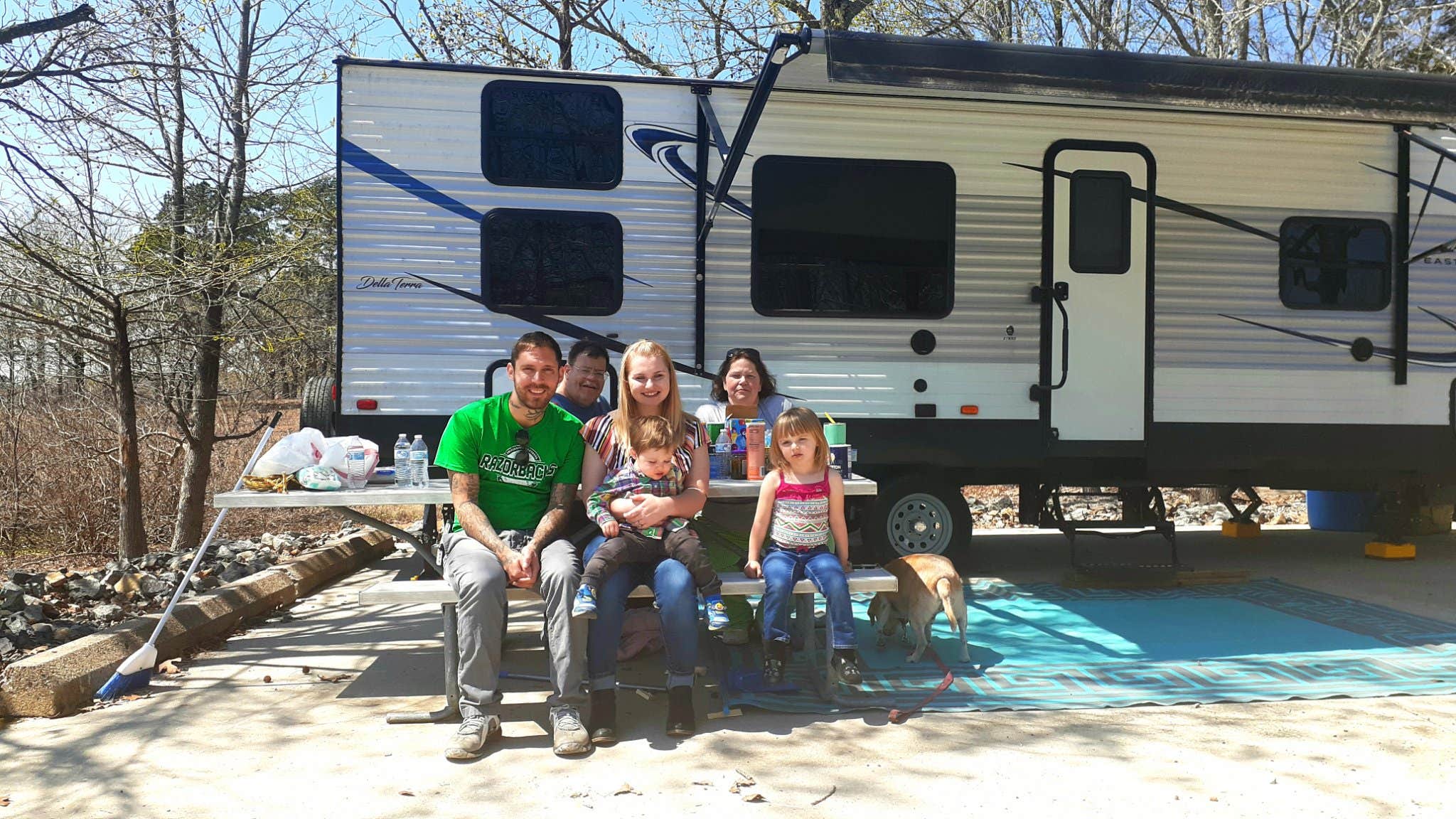 Norman S.'s photo of camping with pets at COE Greers Ferry Lake Old Highway 25 Campground near McRae, AR