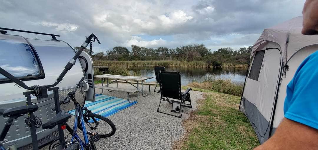 janet H.'s photo of tent camping at Gulf State Park Campground near Grand Bay, AL