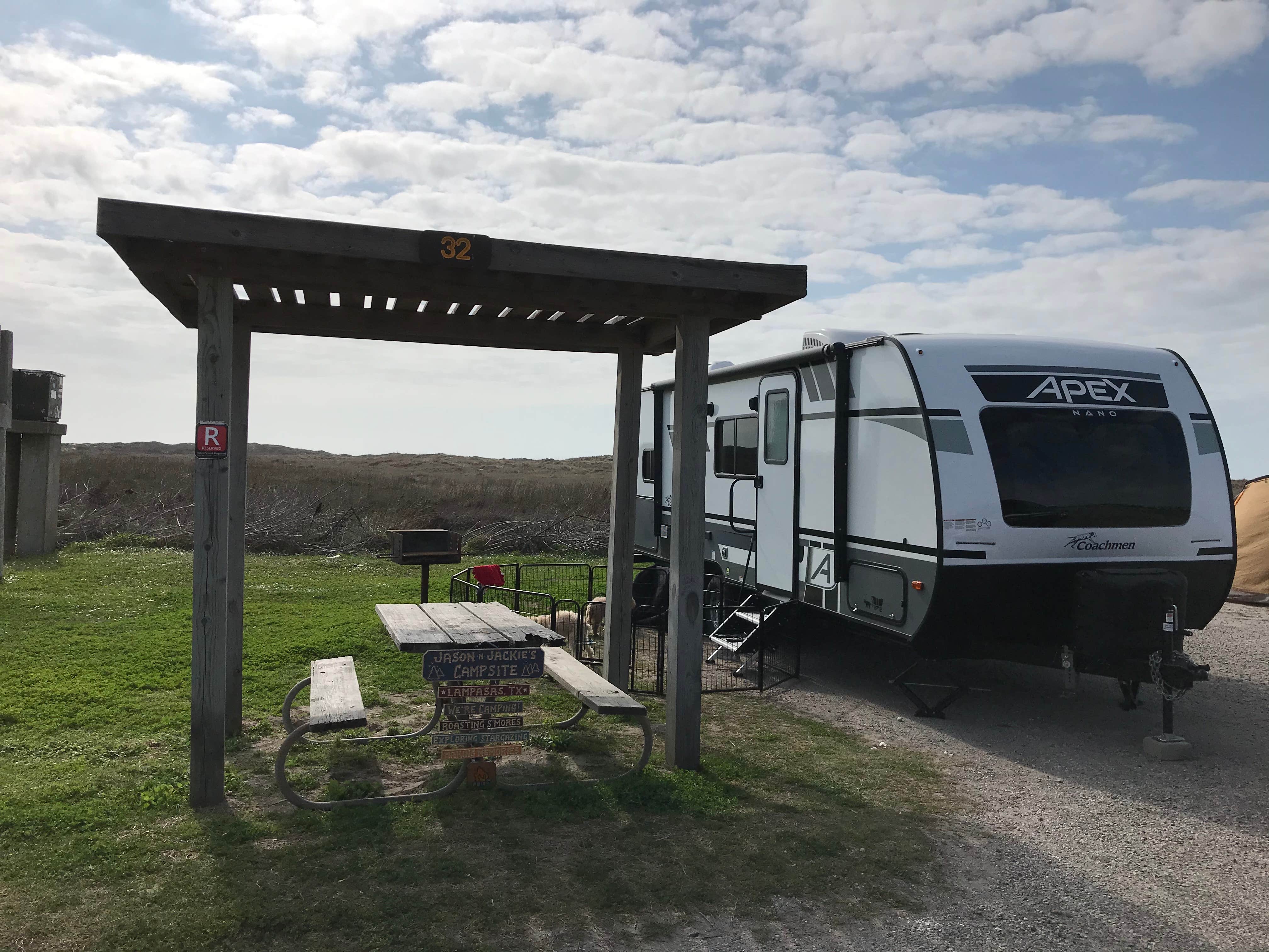 Camper-submitted photo at Mustang Island State Park Campground near Mathis, TX
