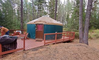 Kendra M.'s photo of glamping accommodations at Winchester Lake State Park Campground near Winchester, ID