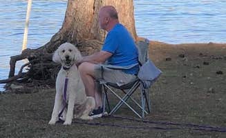 Joseph C.'s photo of camping with pets at Bald Ridge Creek near Roswell, GA