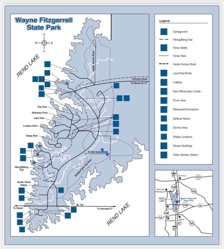 Camper-submitted photo at Wayne Fitzgerrell State Park Campground near Whittington, IL