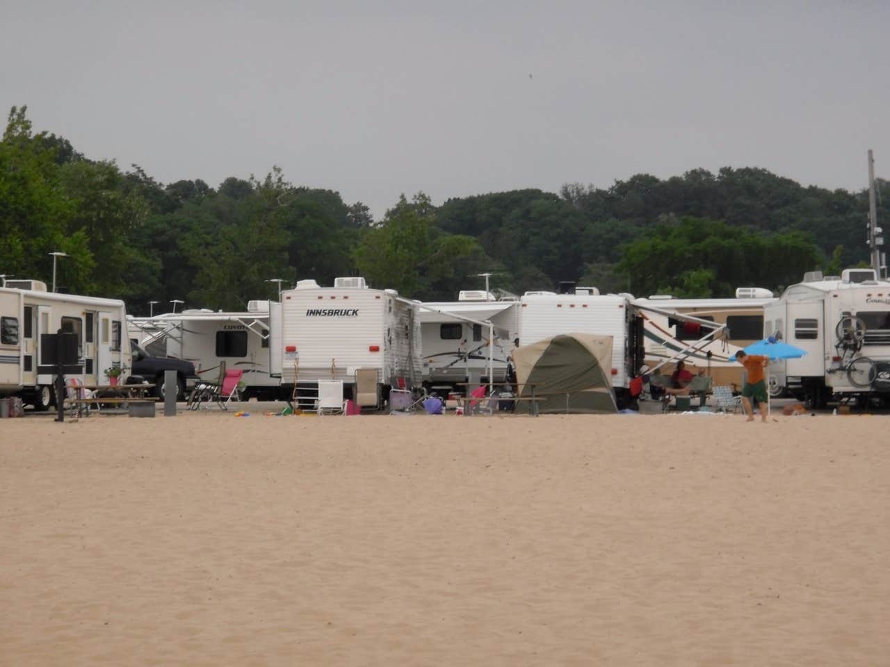Becky P.'s photo of rv camping at Grand Haven State Park Campground near North Muskegon, MI