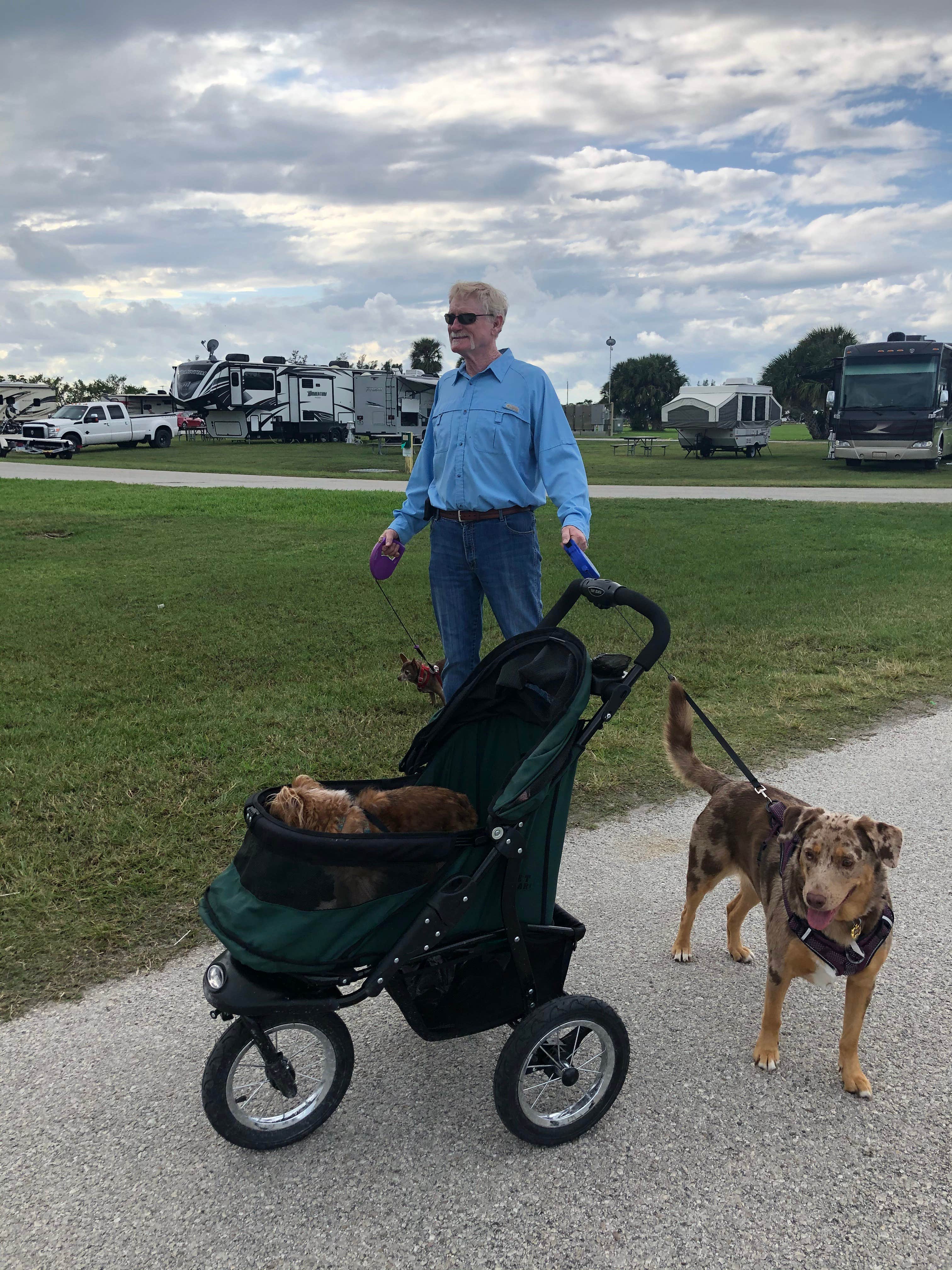 Suzy R.'s photo of camping with pets at Long Point Park Campground near Cape Canaveral, FL
