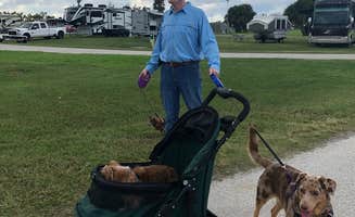 Suzy R.'s photo of camping with pets at Long Point Park Campground near Palm Bay, FL
