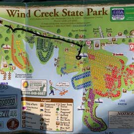 Wind Creek The Dyrt Wind Creek State Park Map