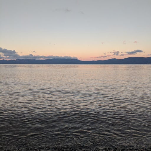 The campsite was so close we were able to make a quick stop to see the sunrise over Lake Tahoe before making breakfast