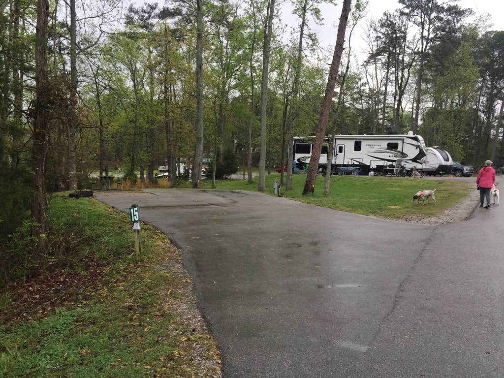 MickandKarla W.'s photo of camping with pets at Harrison Bay State Park Campground near Sale Creek, TN