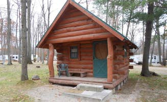 Becky P.'s photo of a cabin at Duke Creek Campground near Sparta, MI