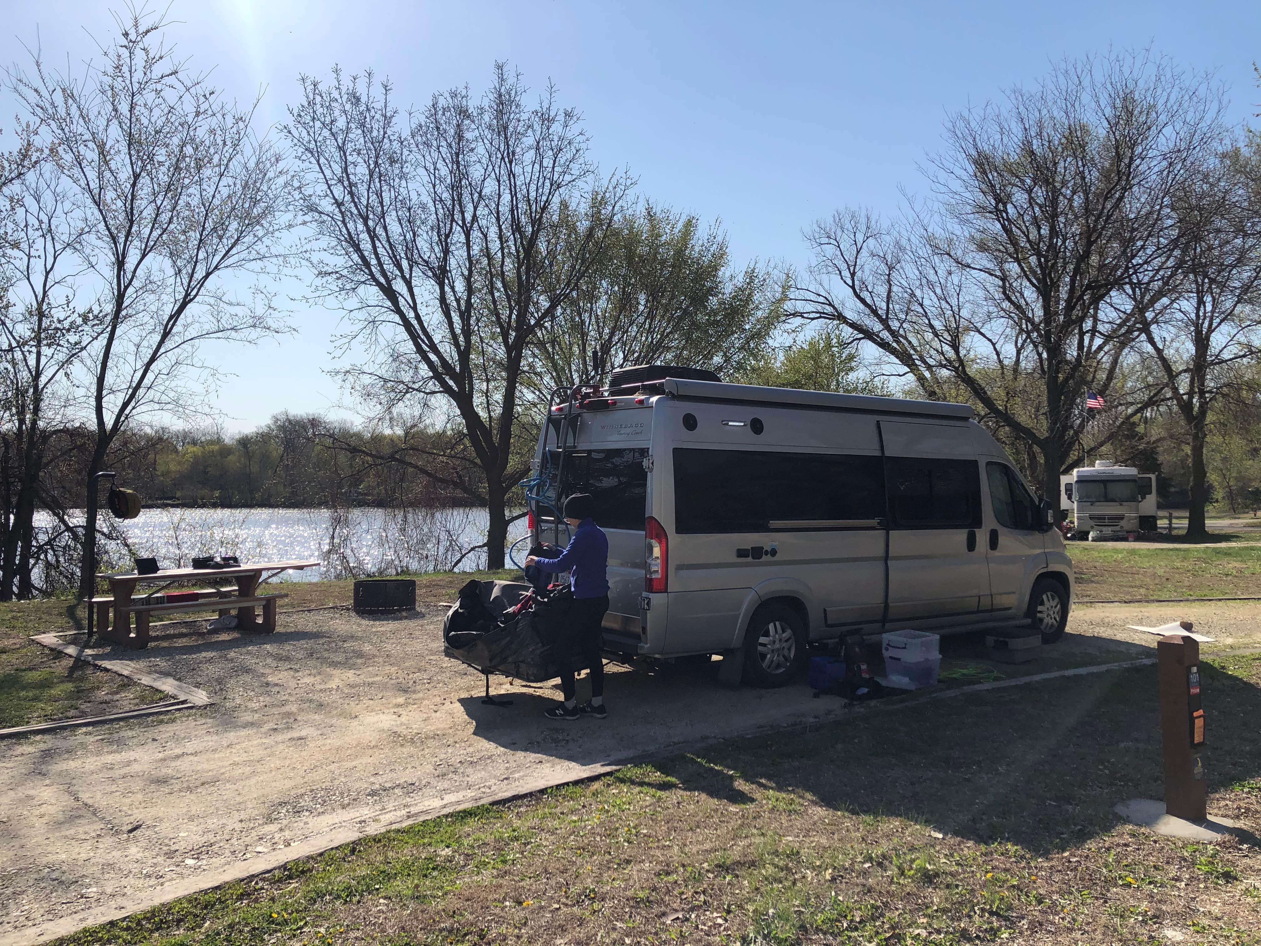 JL's photo of rv camping at Riley Point Campground — Tuttle Creek State Park near Fort Riley, KS
