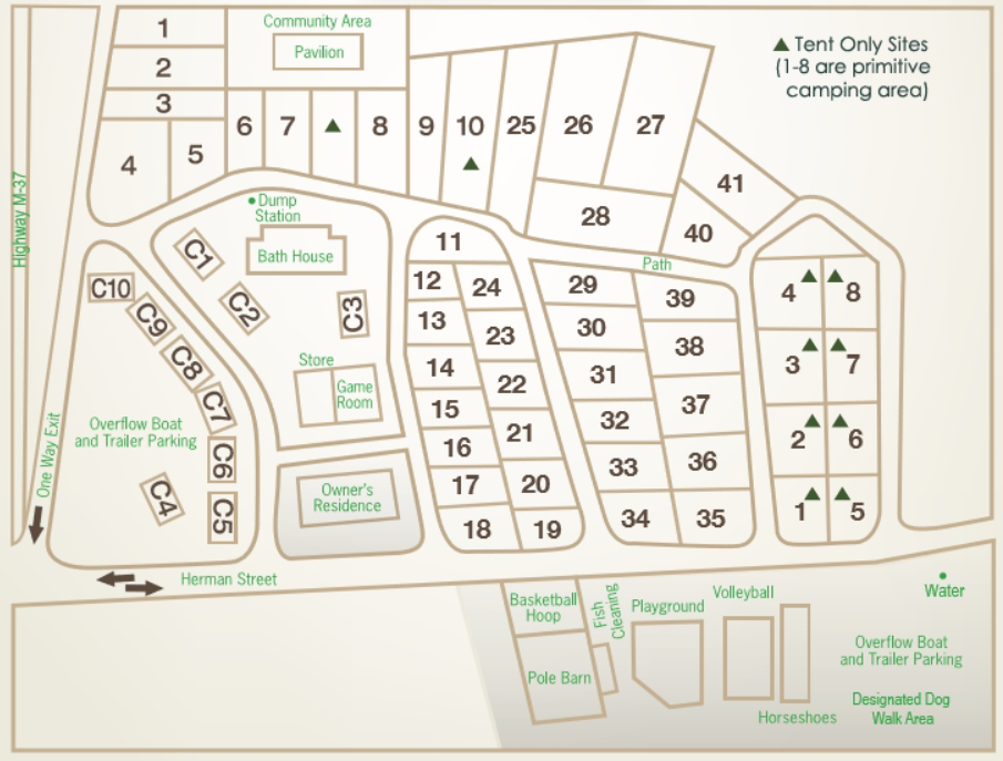 Camper-submitted photo at Whispering Oaks Campground near Baldwin, MI