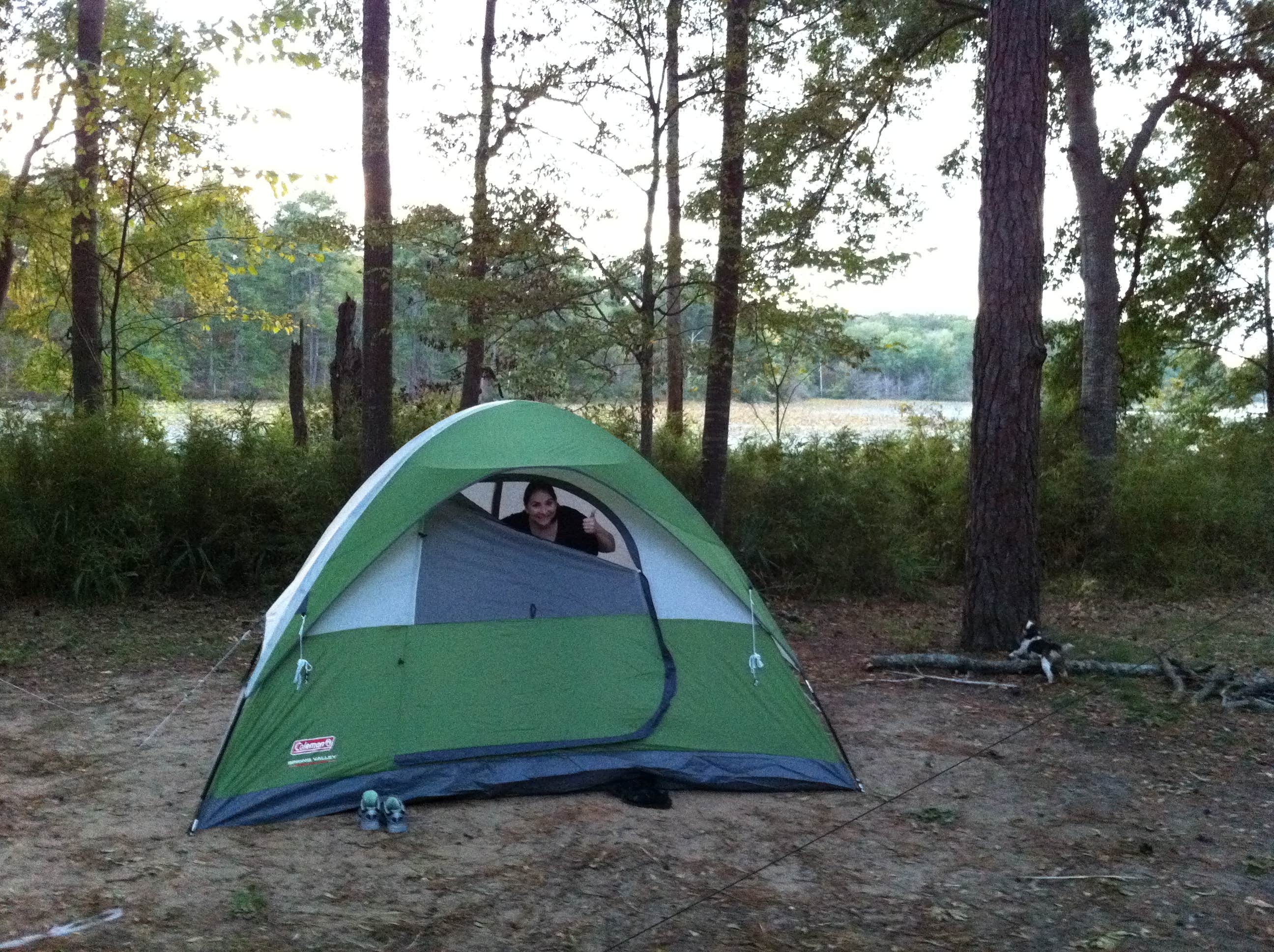 Daniel L.'s photo of tent camping at Huntsville State Park Campground near New Caney, TX