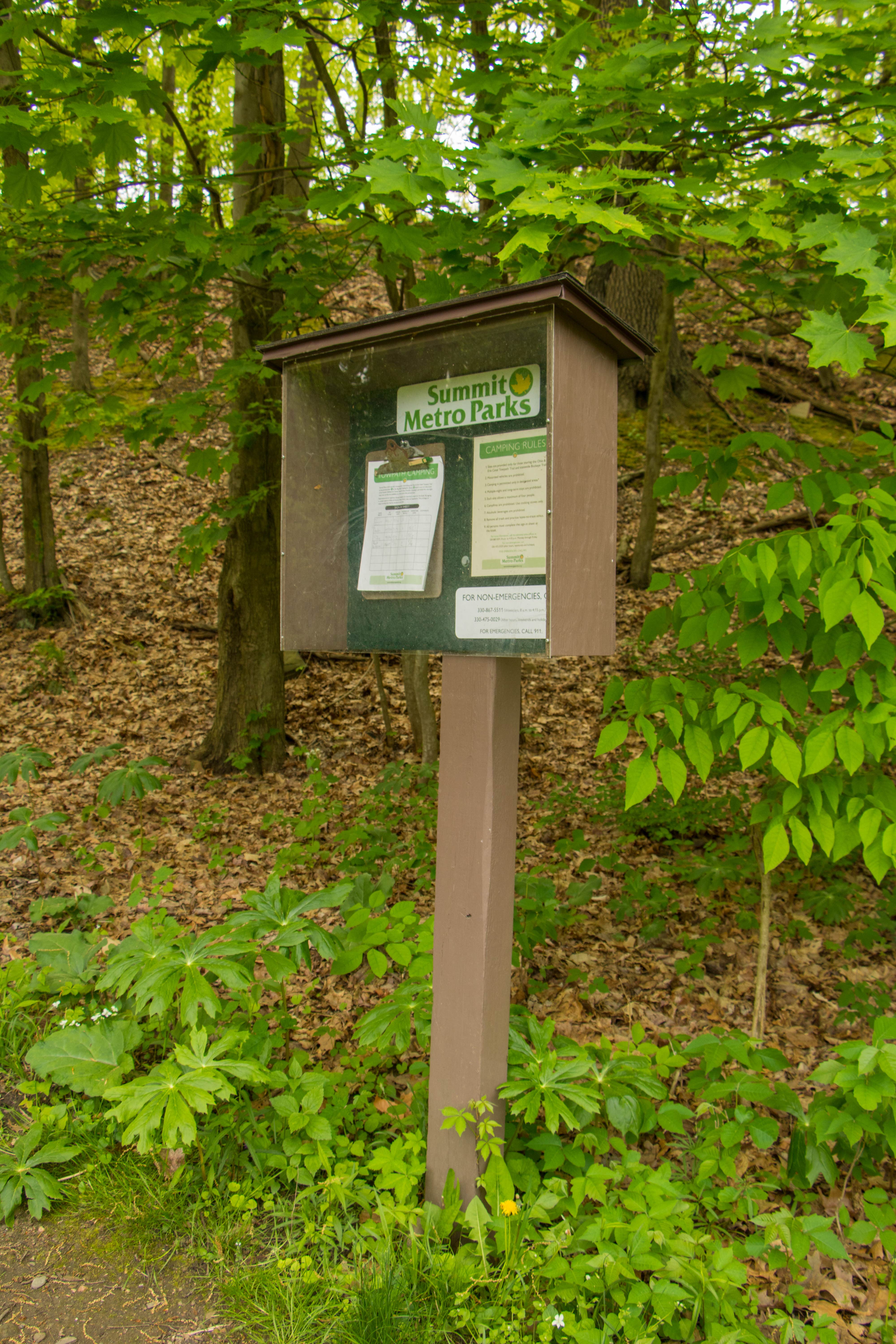 Be sure to register when you arrive.  This is at the bottom of the hill up to the campground (not obvious, so look for it).