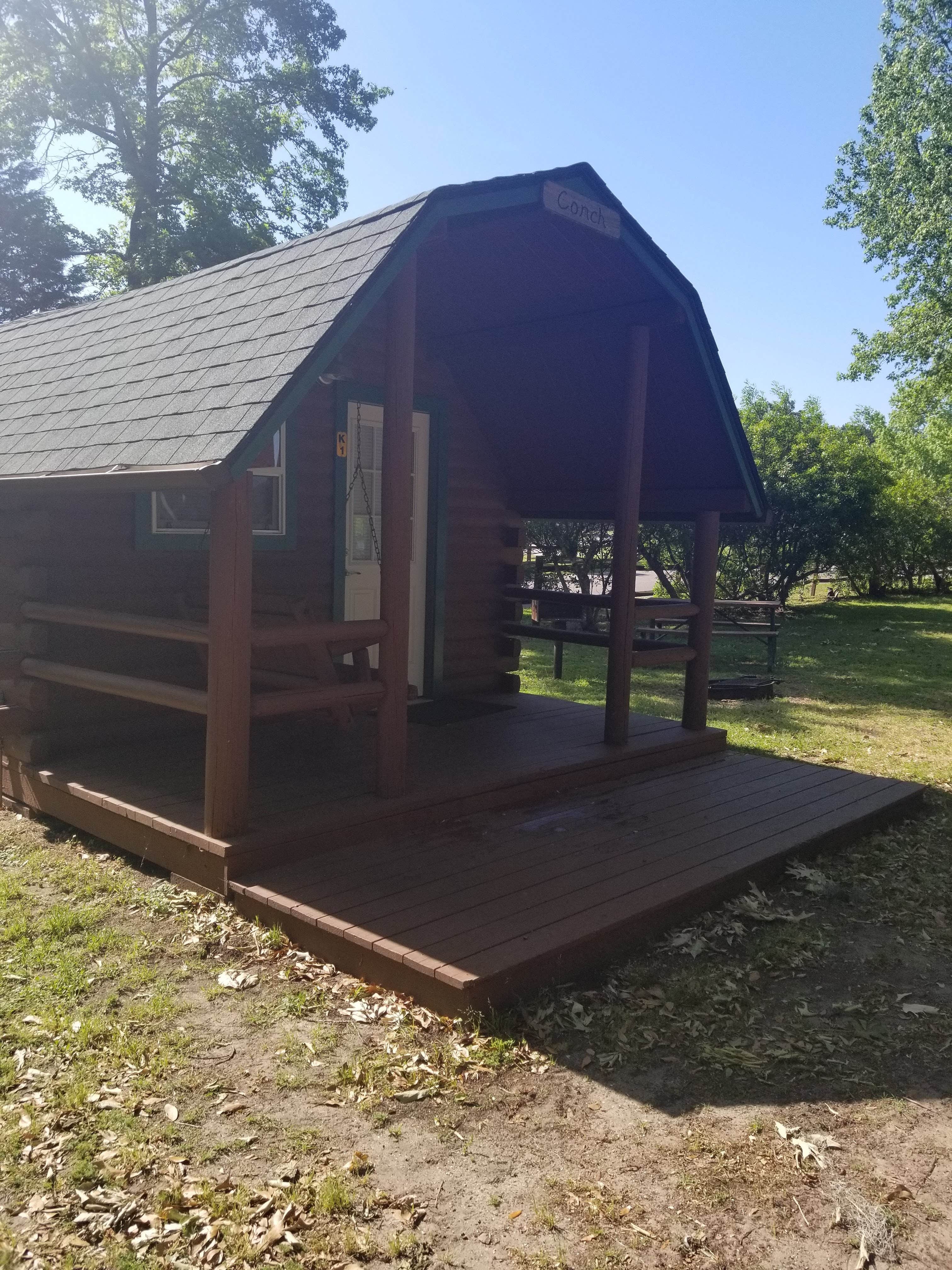 Julie L.'s photo of a cabin at Mount Pleasant-Charleston KOA near Meggett, SC