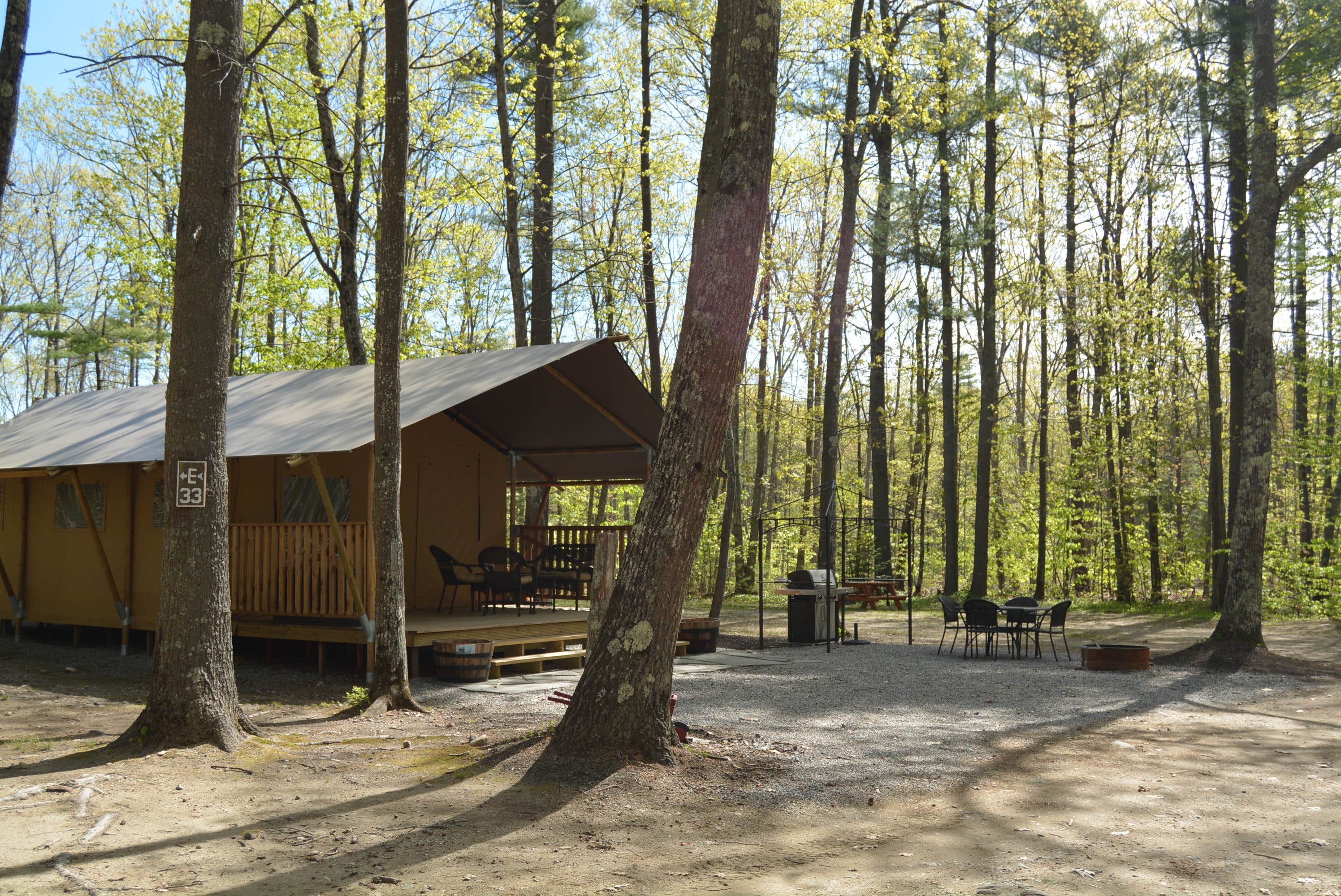 Nancy W.'s photo of glamping accommodations at Freeport / Durham KOA near North Bridgton, ME
