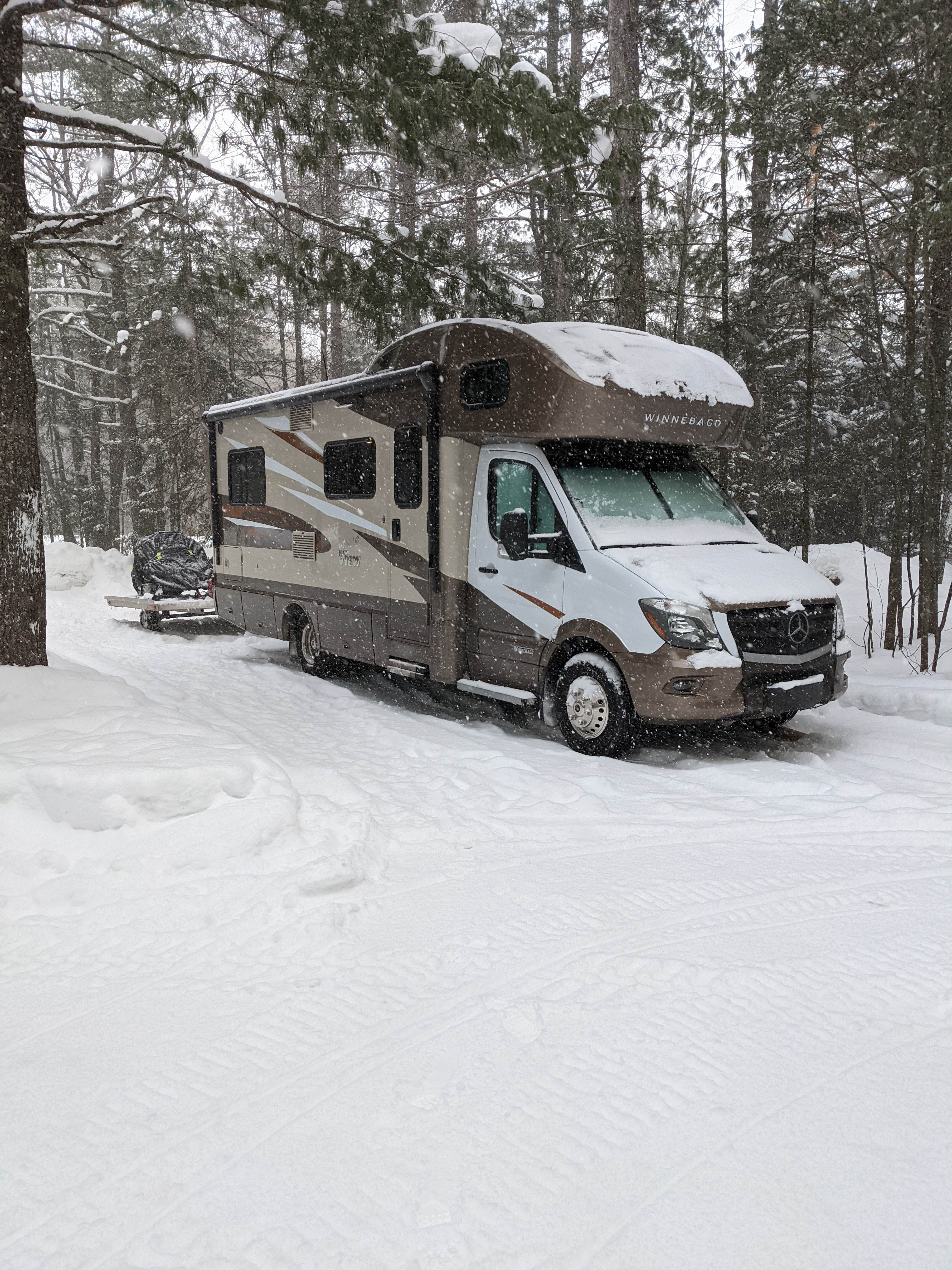 Michael T.'s photo of rv camping at Lower Falls Campground — Tahquamenon Falls State Park near Paradise, MI