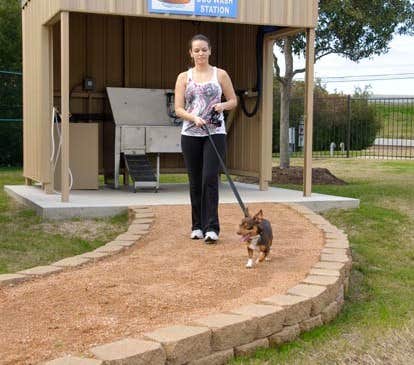 QRV R.'s photo of camping with pets at Lakeview RV Resort near Rosenberg, TX