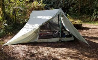 Sharon B.'s photo of tent camping at Elam Backcountry Camp — Redwood National Park near Crescent City, CA
