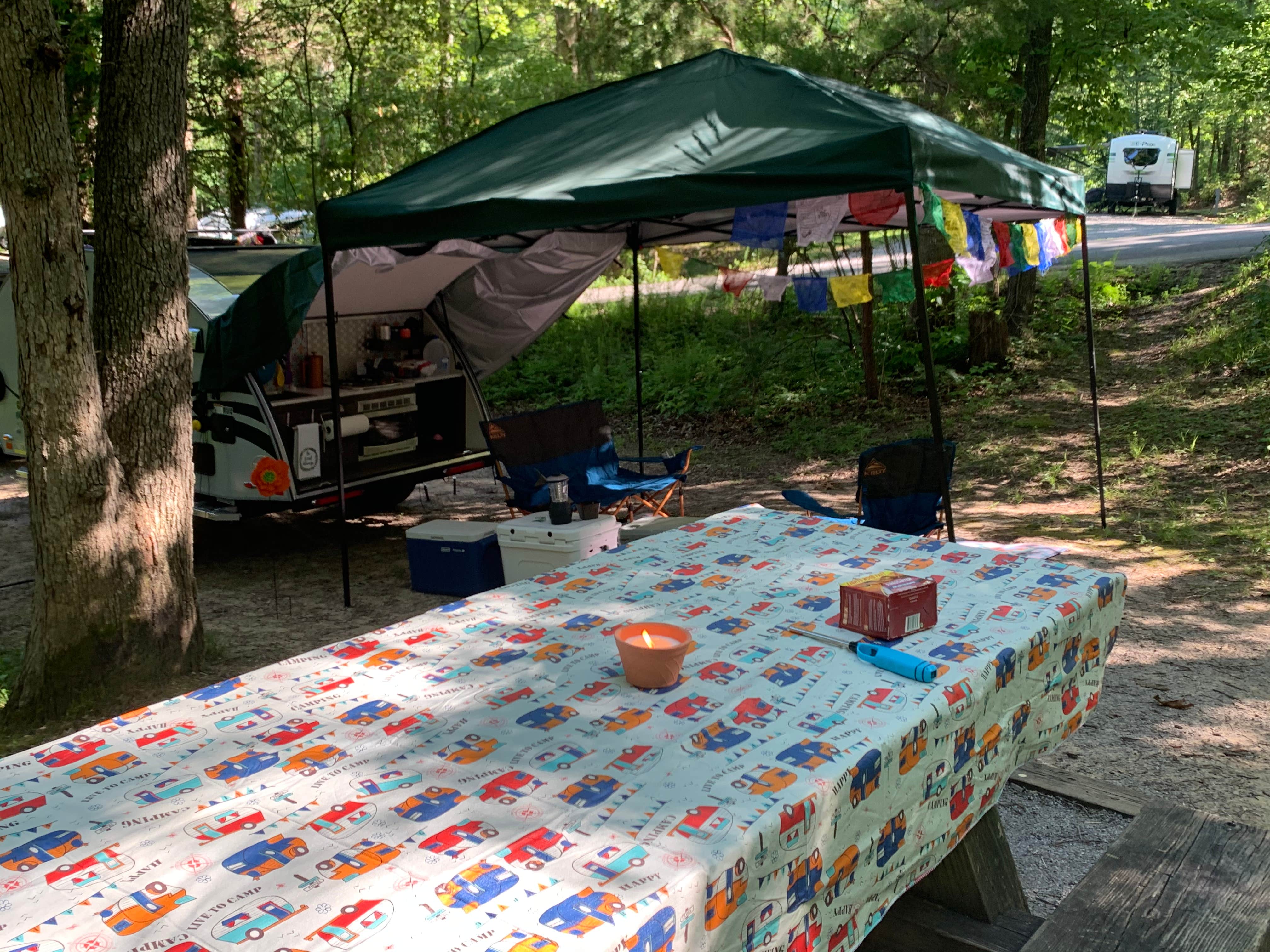 Kimberly  P.'s photo of glamping accommodations at Chilhowee Recreation Area near Morganton, GA