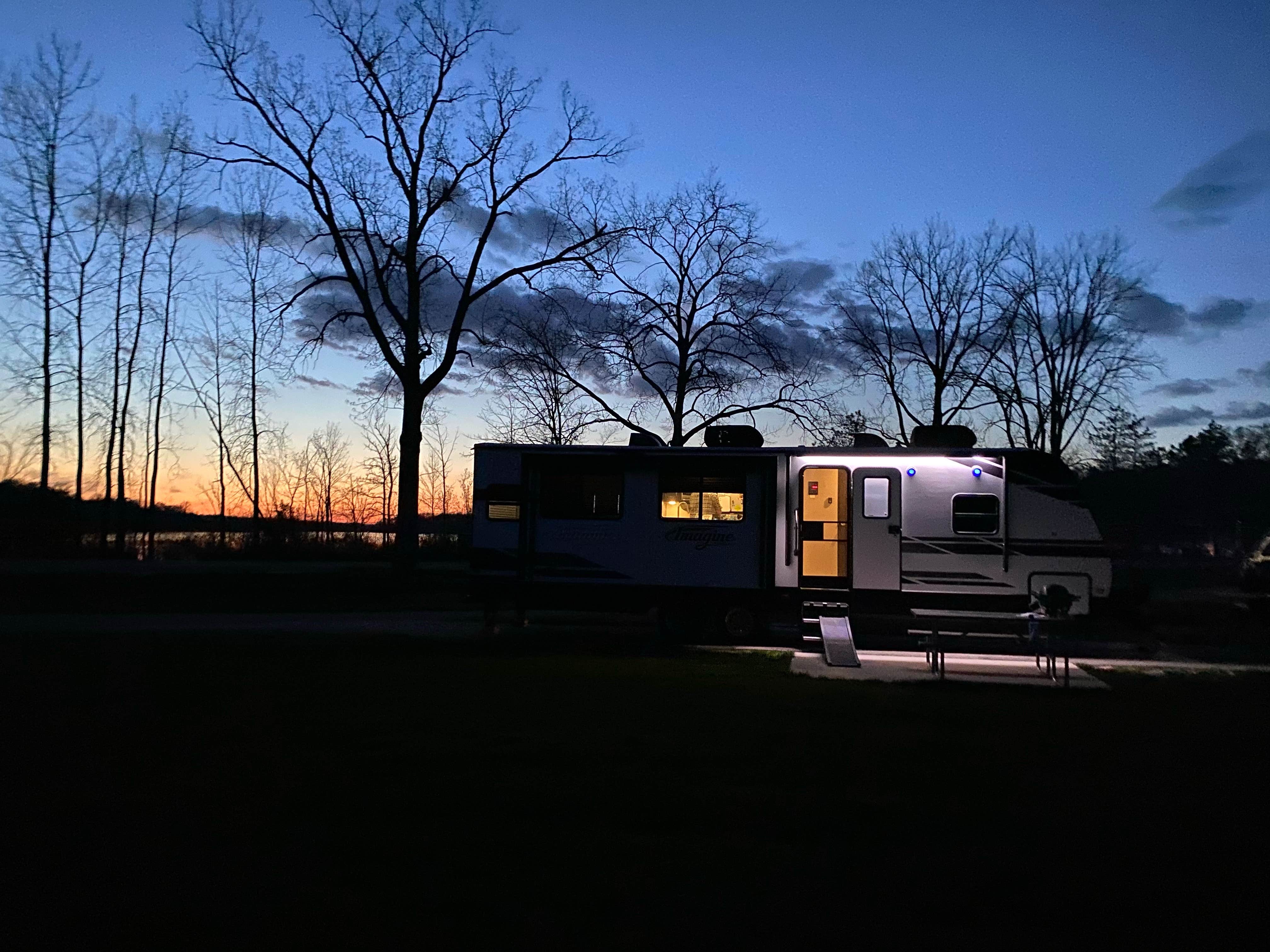 Andrea F.'s photo of rv camping at Kiser Lake State Park Campground near Marysville, OH
