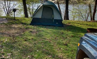 Mike C.'s photo of tent camping at Honey Creek Campground near Pauls Valley, OK