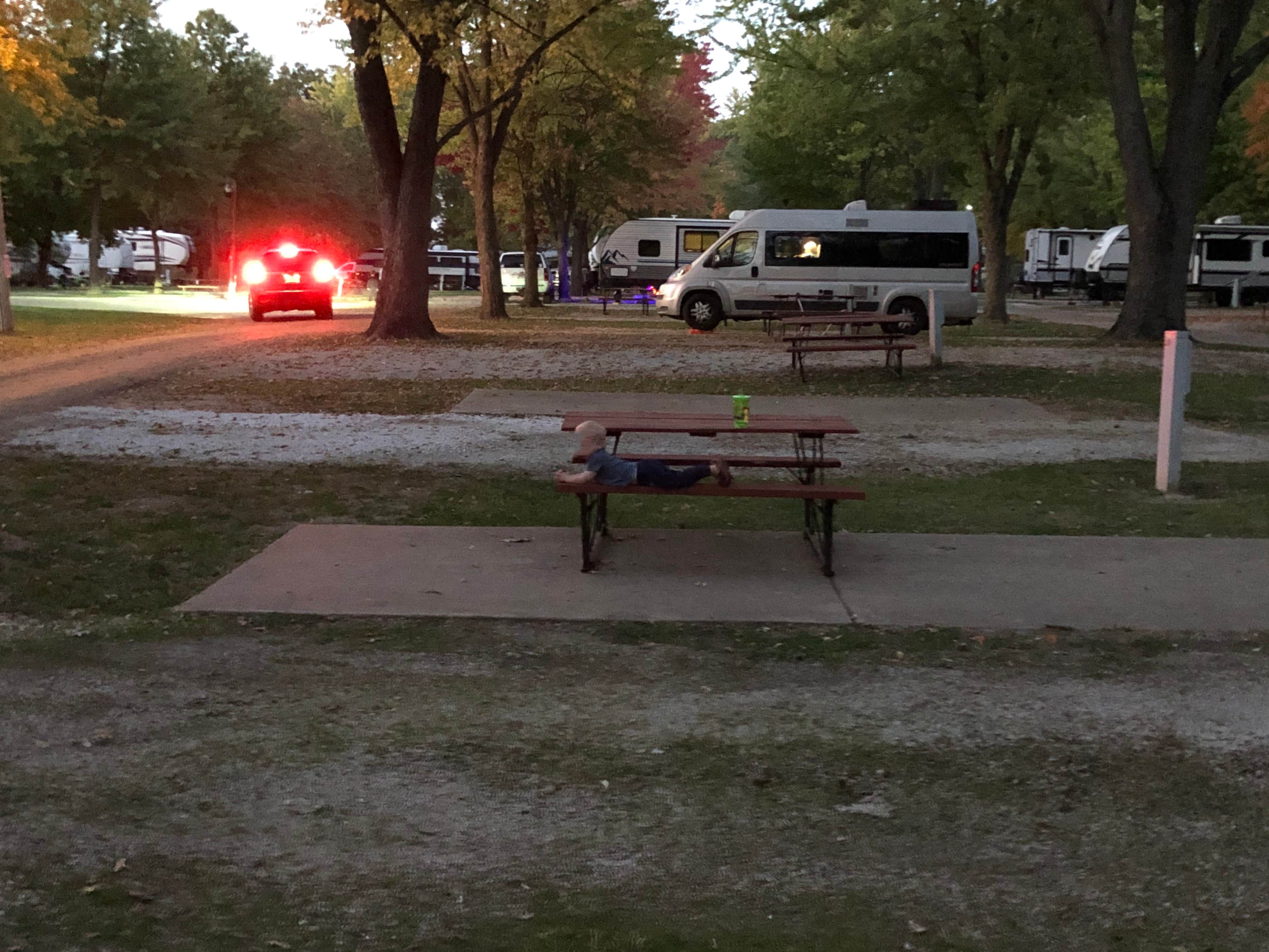 Ryan L.'s photo of rv camping at Kentuckiana Campground near Wolf Lake, IL