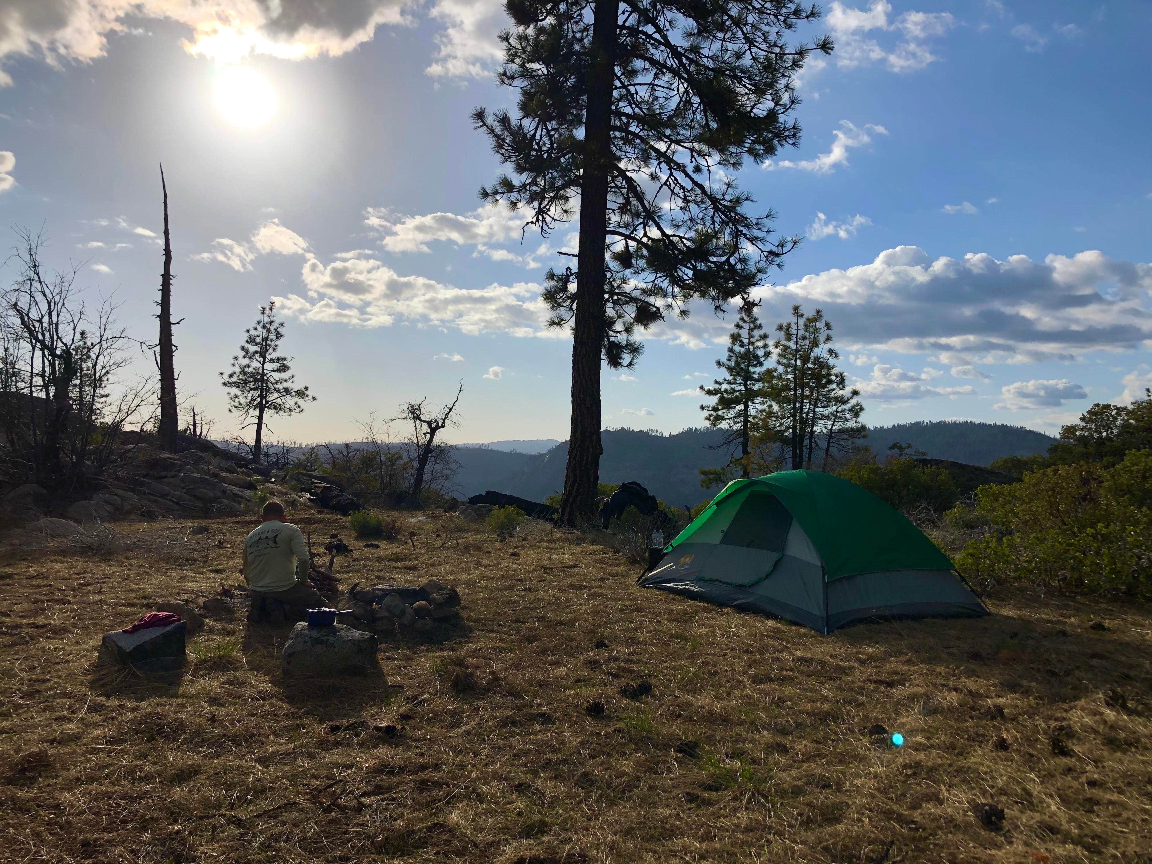 Erin A.'s photo of tent camping at Hetch Hetchy Backpacker's Campground — Yosemite National Park near Sonora, CA
