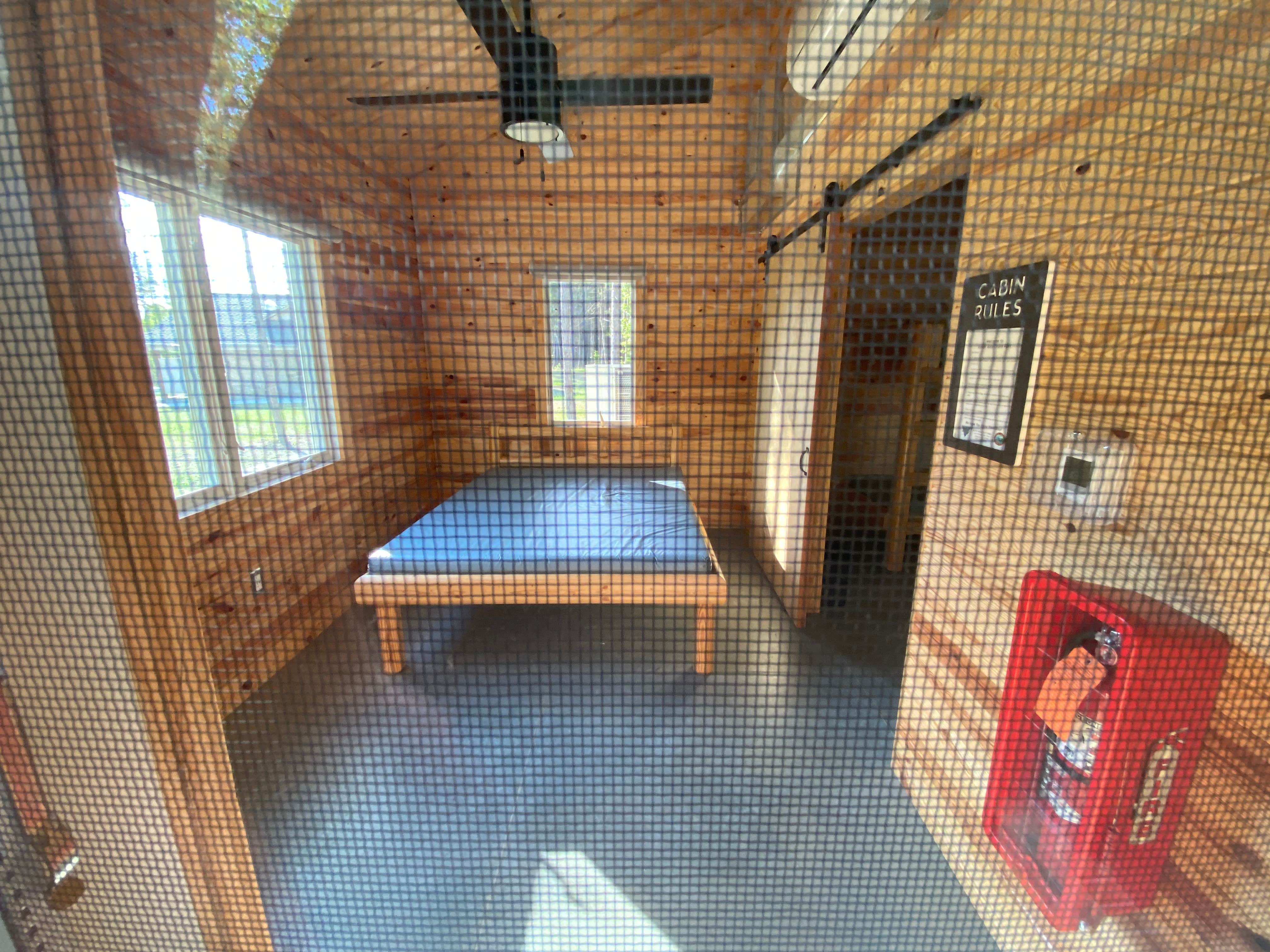 Jen B.'s photo of glamping accommodations at Moccasin Branch Campground — Raven Rock State Park near Wake Forest, NC