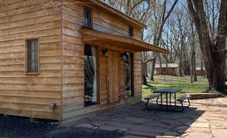 Annie C.'s photo of a cabin at The Meadow Campground & Coffee House near Silex, MO
