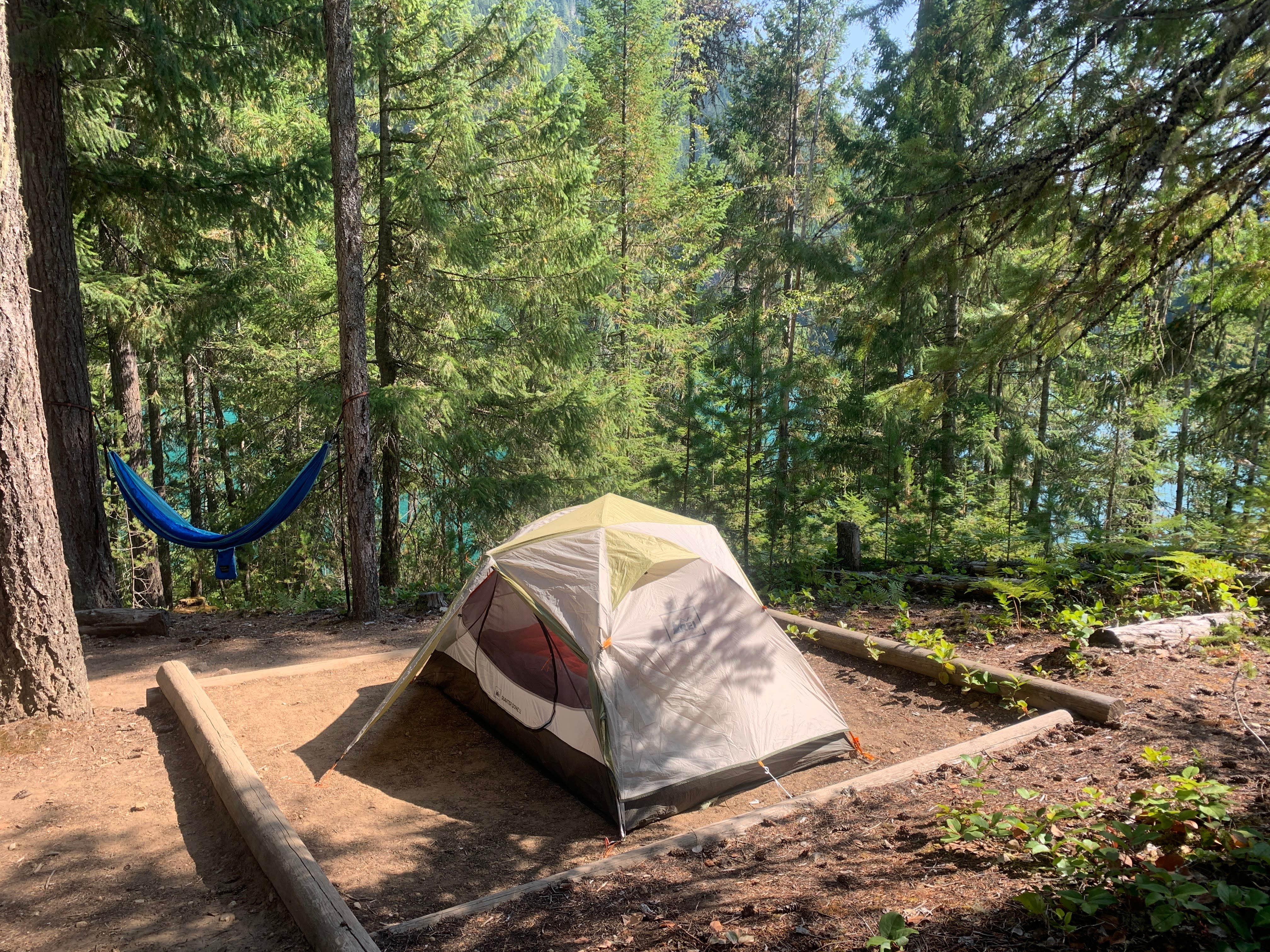 Emma A.'s photo of tent camping at Thunder Point Campground — Ross Lake National Recreation Area near Rockport, WA