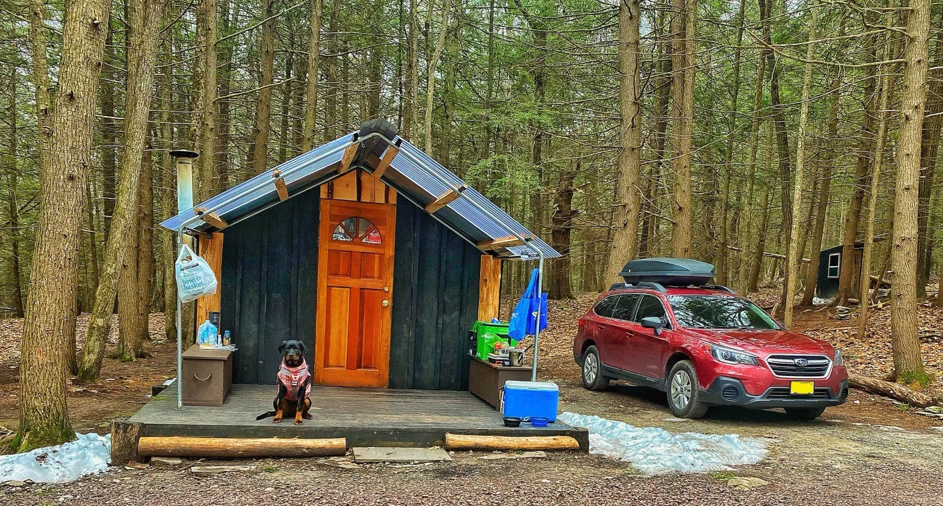 Felix L.'s photo of glamping accommodations at Waterfall Paradise, Walking Distance to River near Wurtsboro, NY
