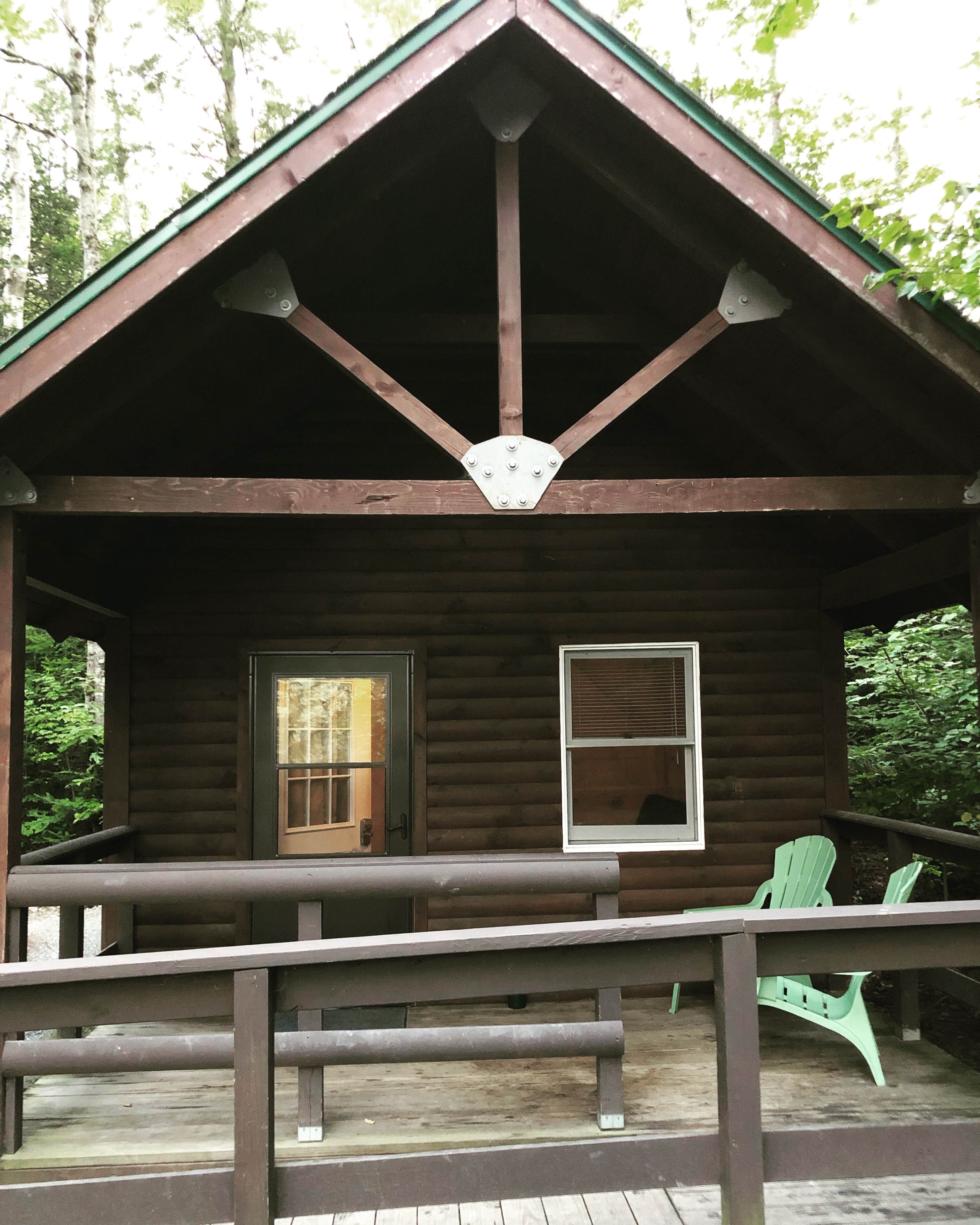 Neena B.'s photo of glamping accommodations at Ricker Pond State Park Campground near Barre, VT