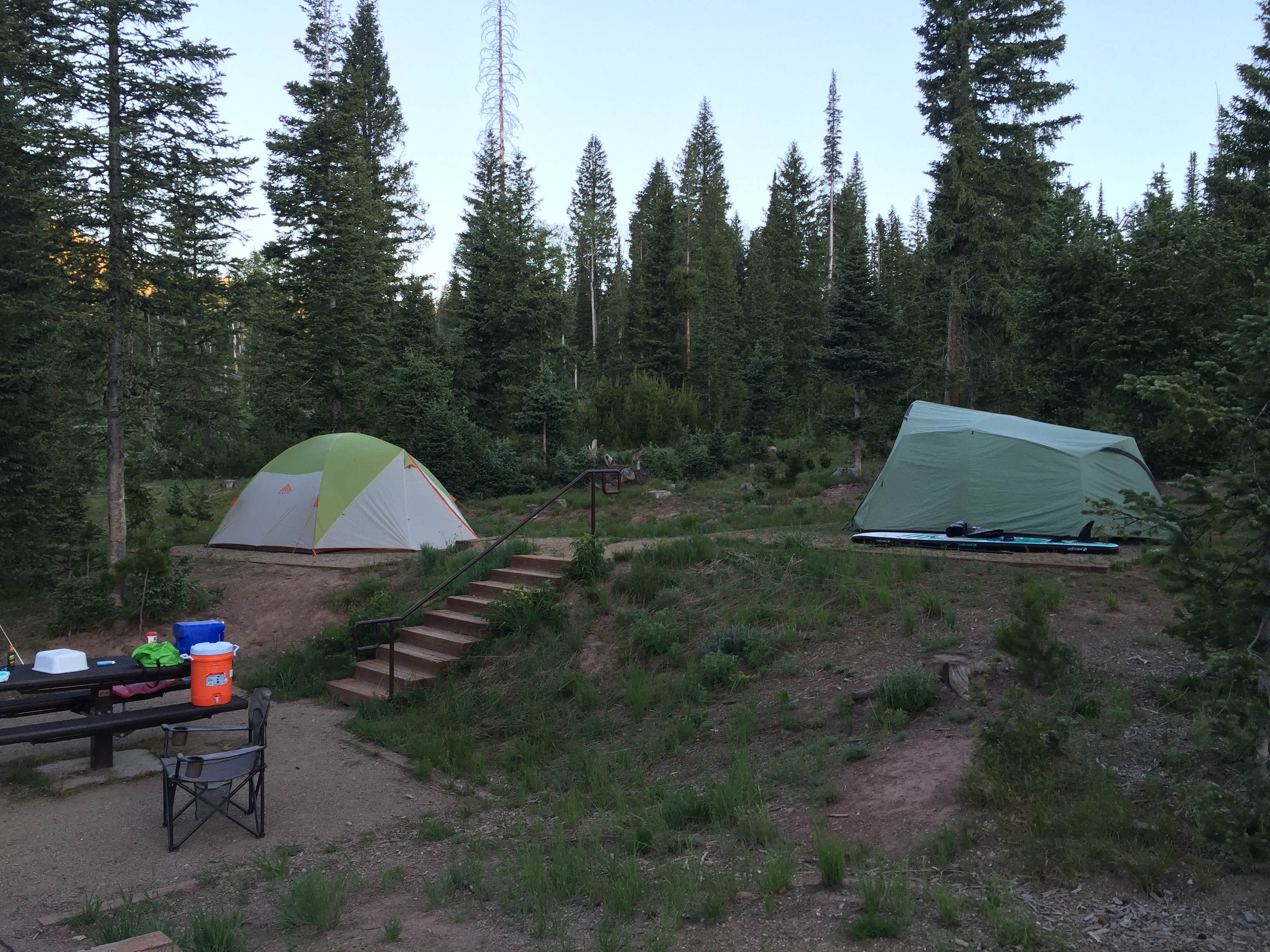 Joe W.'s photo of tent camping at Routt National Forest Hahns Peak Lake Campground near Steamboat Springs, CO