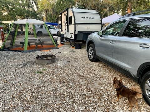 Erika S.'s photo of camping with pets at River's End Campground & RV Park near Hardeeville, SC