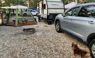 Erika S.'s photo of camping with pets at River's End Campground & RV Park near Tybee Island, GA