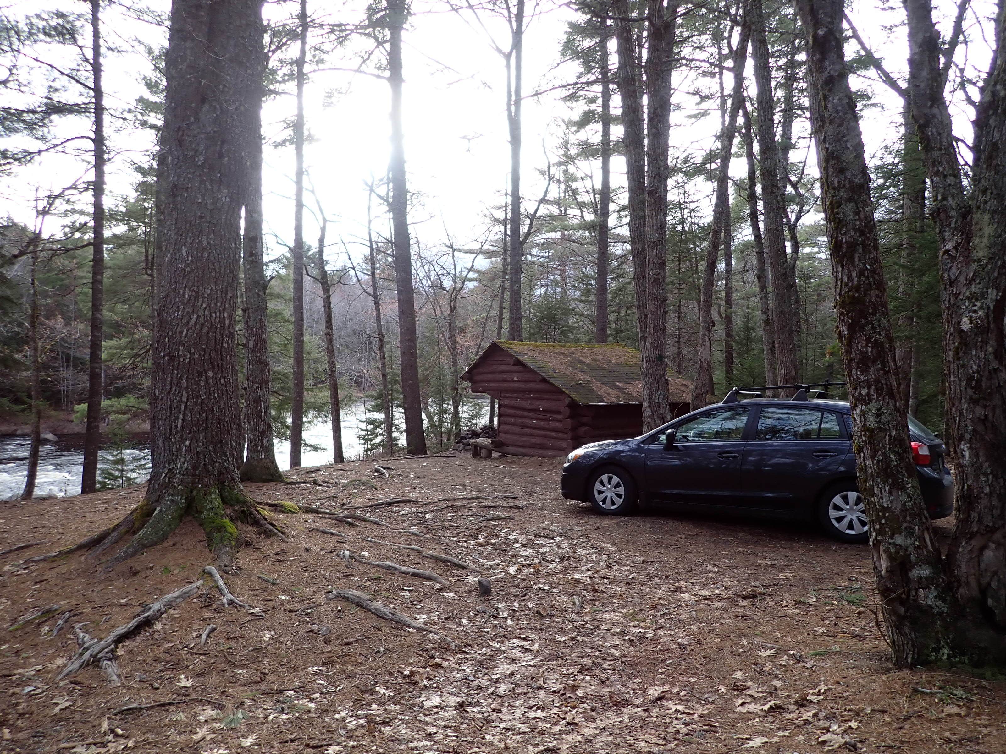 Sarah C.'s photo of a cabin at Machias Rips Campsite near Seal Harbor, ME