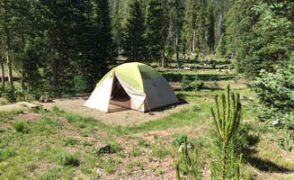 Joe W.'s photo of tent camping at Routt National Forest Hahns Peak Lake Campground near Medicine Bow-Routt National Forests and Thunder Basin National Grassland