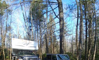 Camping near Steele Creek: Victor Road Dispersed, Little Switzerland, North Carolina