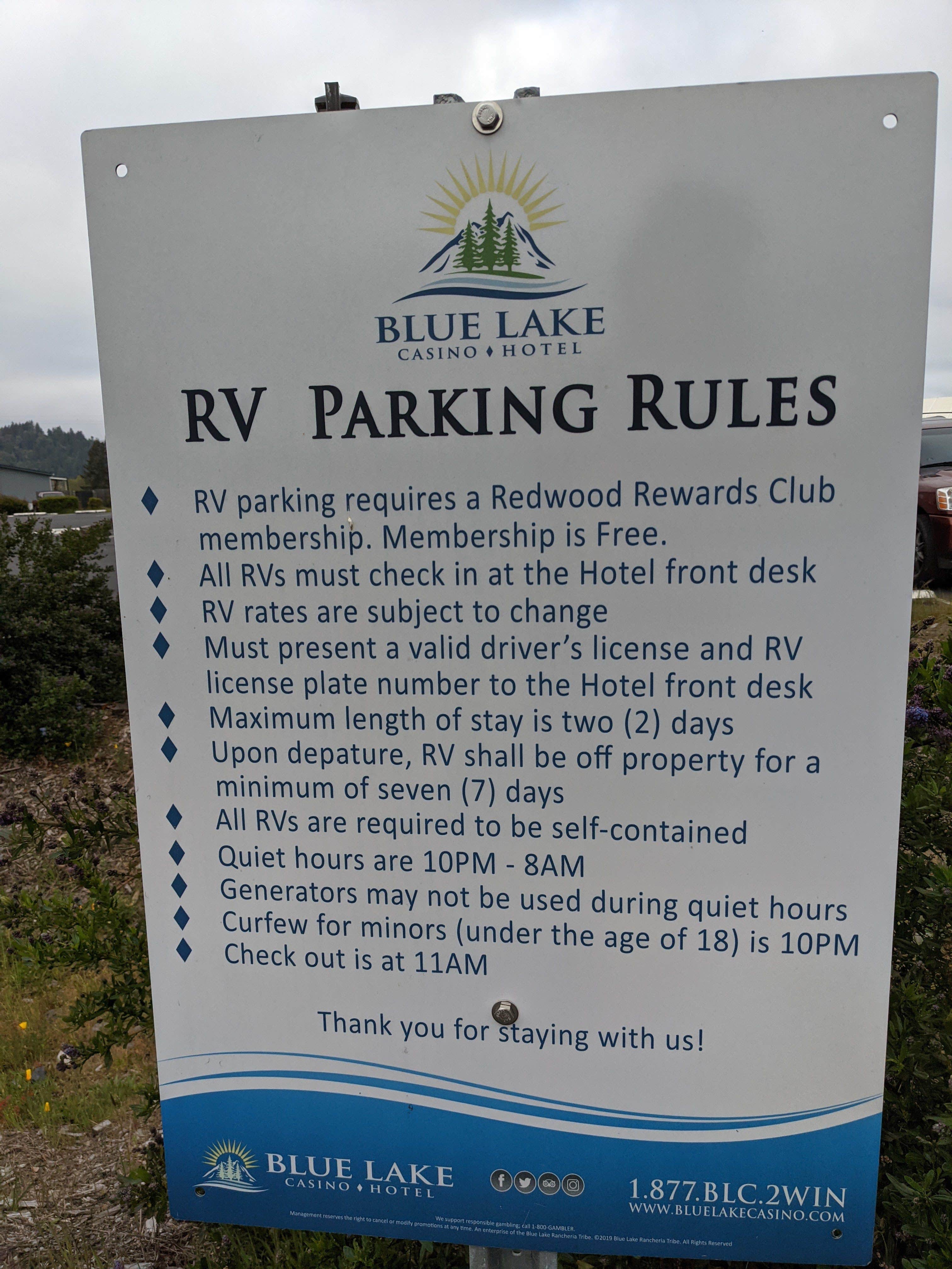 Camper-submitted photo at Blue Lake Casino near Blue Lake, CA