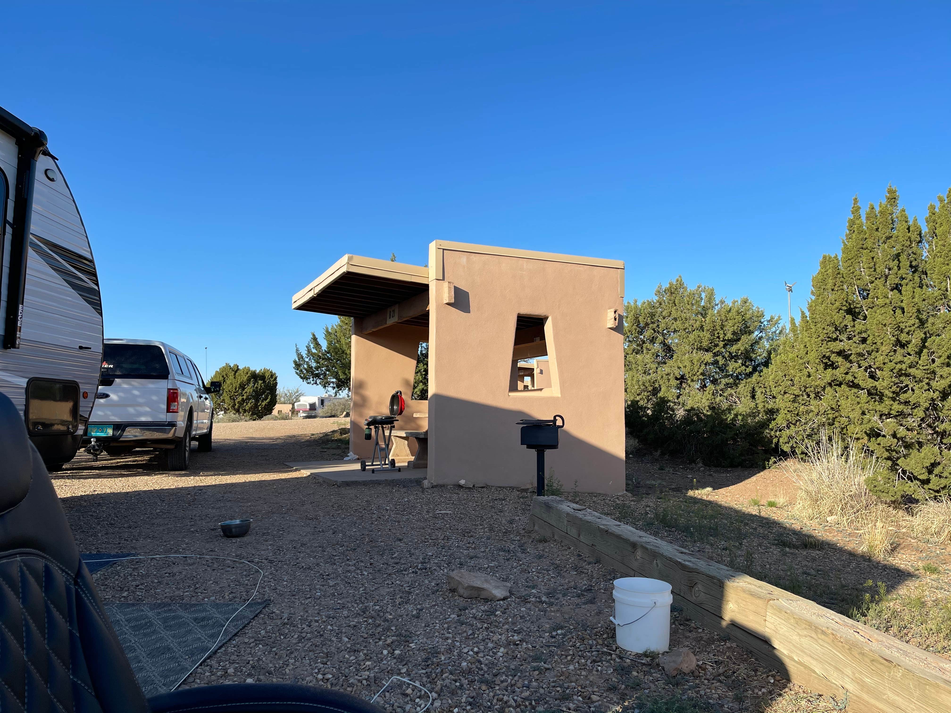 Natalie F.'s photo of rv camping at Cove Campground — Conchas Lake State Park near Mills, NM