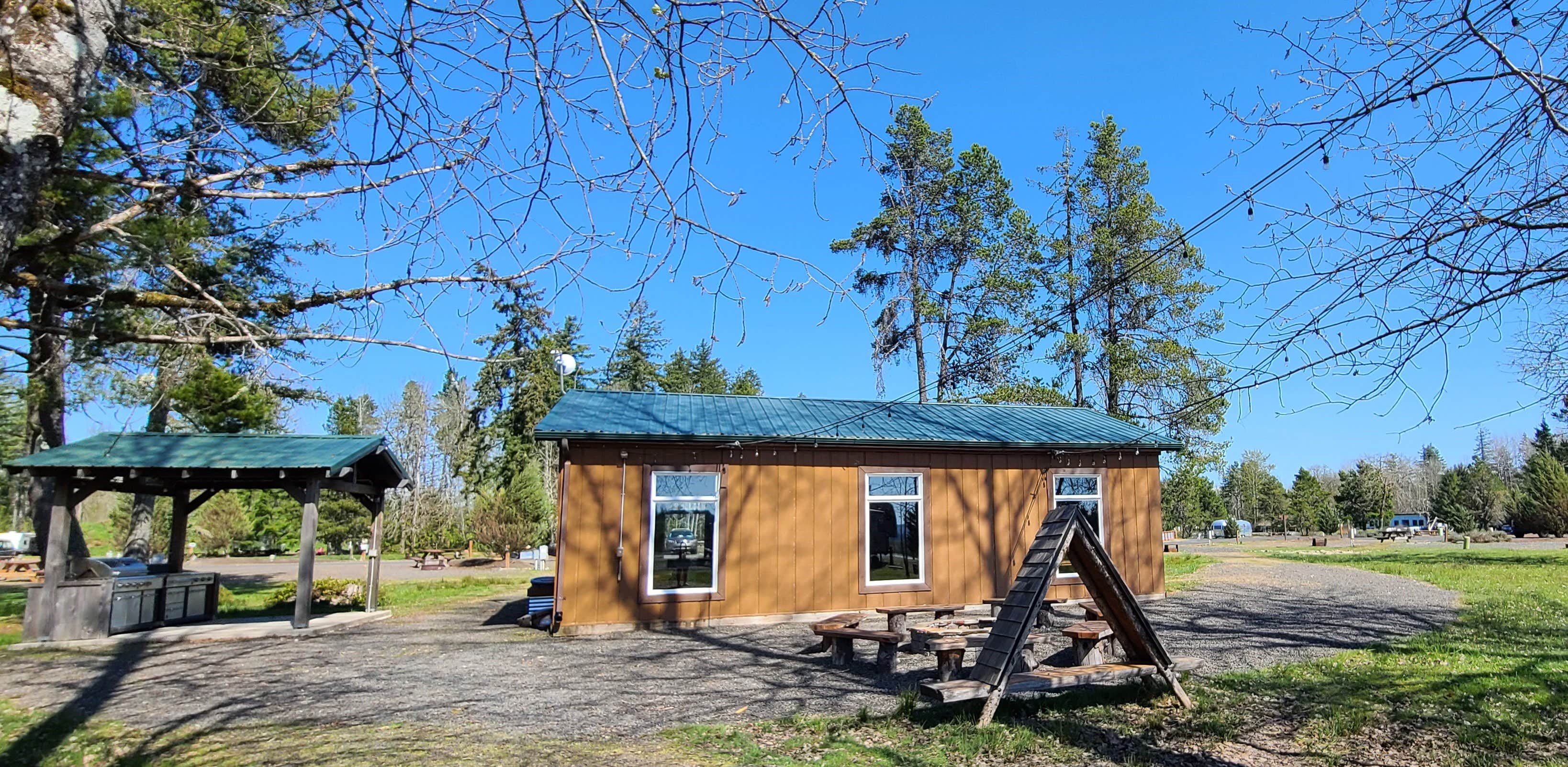 Silver Cove RV Resort ..'s photo of a cabin at Silver Cove RV Resort near Woodland, WA