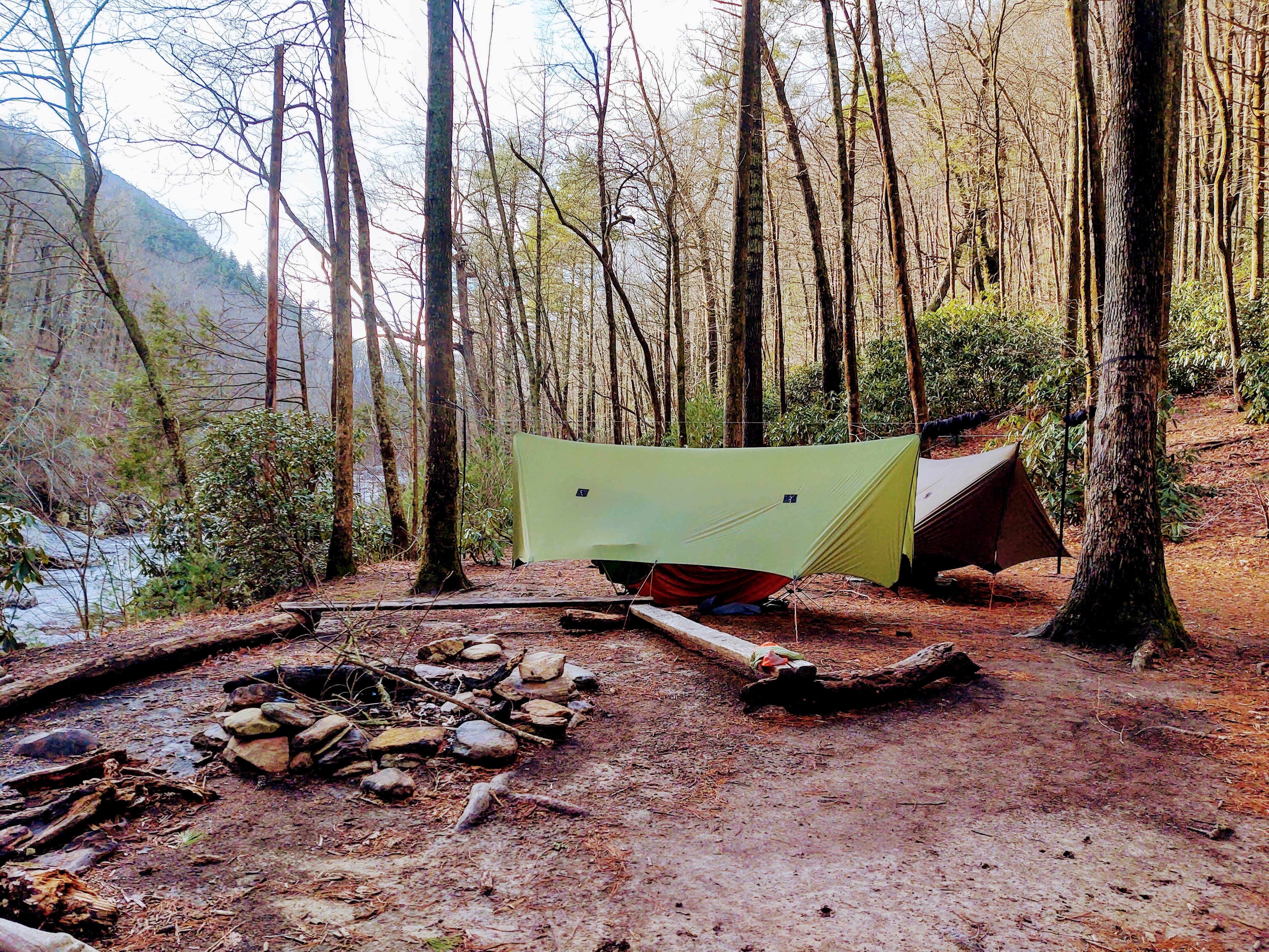 Julie L.'s photo of a dispersed camping area at Linville Gorge Wilderness Dispersed Camping--Western Section, NC 128 he near Granite Falls, NC