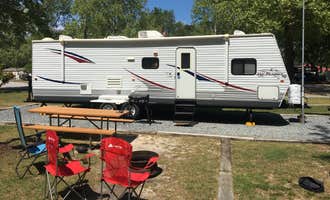 Camping near Moccasin Branch Campground — Raven Rock State Park: Fayetteville RV Resort & Cottages, Erwin, North Carolina