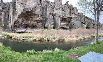 Camping near Wahlstrom Hollow (Dispersed): Balanced Rock County Park, Castleford, Idaho