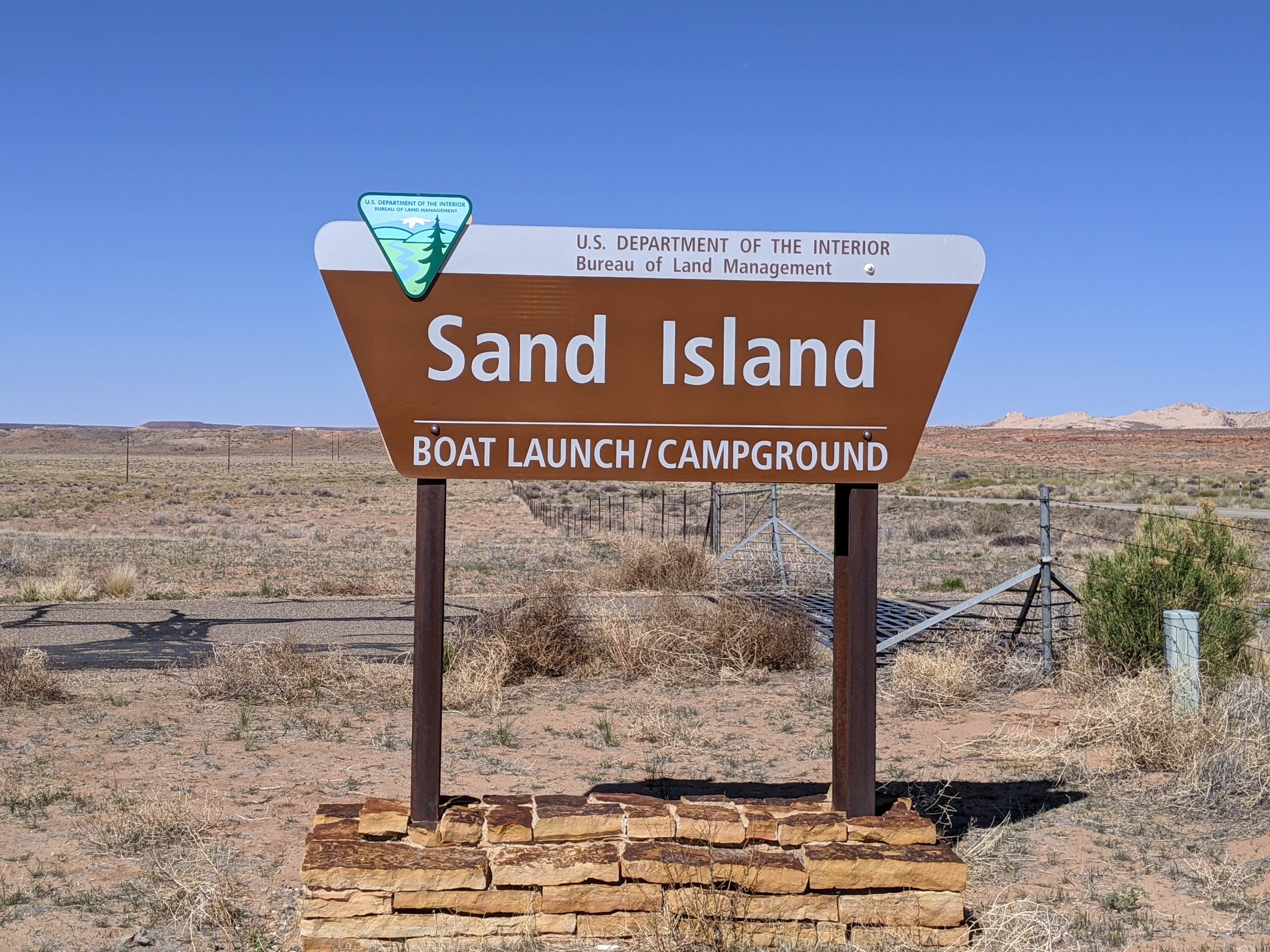 Camper submitted image from Sand Island BLM Campground Group sites Boat Launch - 4